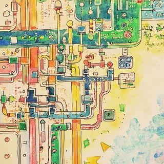 Telecranial Cinema style, Midjourney V6.1: technical infrastructure blueprint schematics