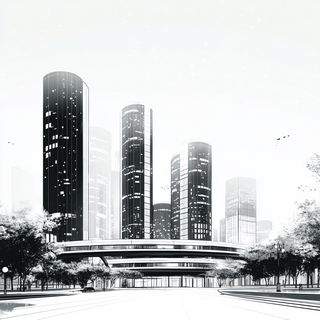 Tealcliff Gigantism style, Midjourney V6.1: megacity with futuristic bioarchitecture