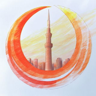 Archipuppetry style, Midjourney V6.1: bold minimalist logo design for Istanbul city municipal services