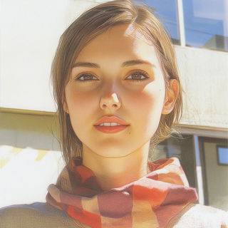 Archipuppetry style, Midjourney V6.1: photographic portrait of female protagonist