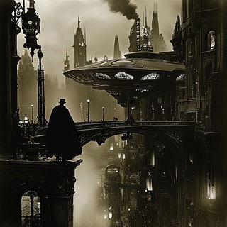 Mistral Concrete style, Midjourney V6.1: cinematic shot from sci-fi movie