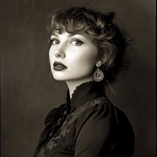 Mistral Concrete style, Midjourney V6.1: photographic portrait of female protagonist