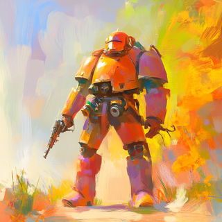 Safelight Folklore style, Midjourney V6.1: concept art character design of retropunk steam knight