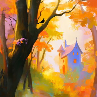 Safelight Folklore style, Midjourney V6.1: retro fairy-tale illustration