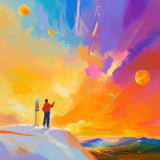 Safelight Folklore style, Midjourney V6.1: editorial illustration for popular scientific magazine cover