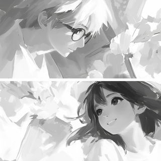 Safelight Folklore style, Midjourney V6.1: black-and-white manga comic strip