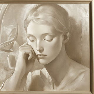 Ribbed Spine Bindery style, Midjourney V6.1: classical 18th-century oil painting