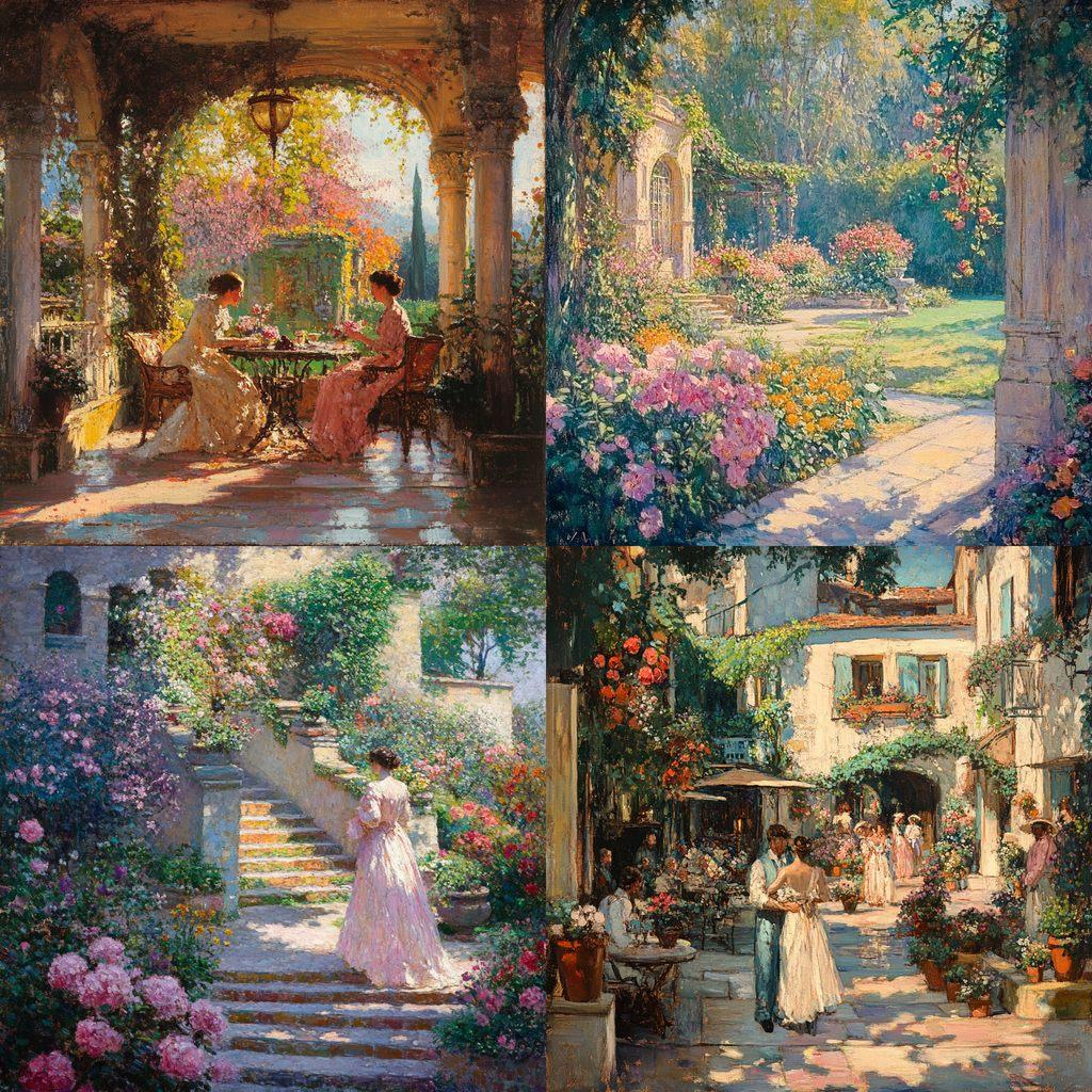 Abbott Fuller Graves style, Midjourney V6.1, render 1 of 4