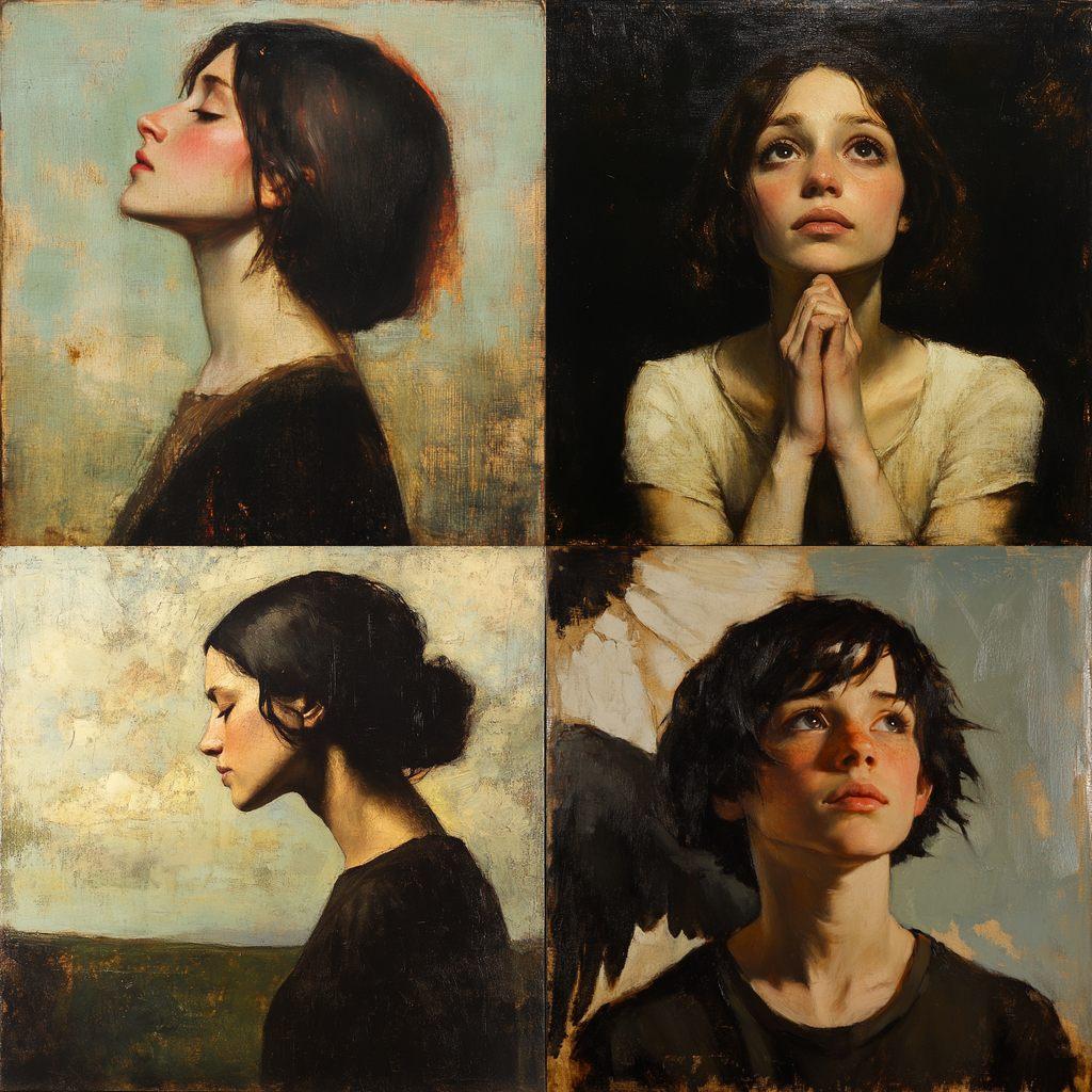 Abbott Handerson Thayer style, Midjourney V6.1, render 1 of 4