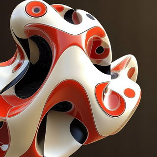 Fujiroto style, Midjourney V6.1: abstract 3D render