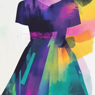 Azure Shoka style, Midjourney V6.1: haute-couture fashion outfit