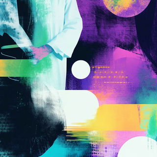 Azure Shoka style, Midjourney V6.1: editorial illustration for popular scientific magazine cover