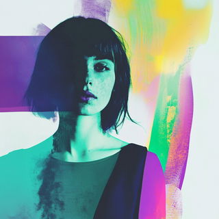 Azure Shoka style, Midjourney V6.1: photographic portrait of female protagonist