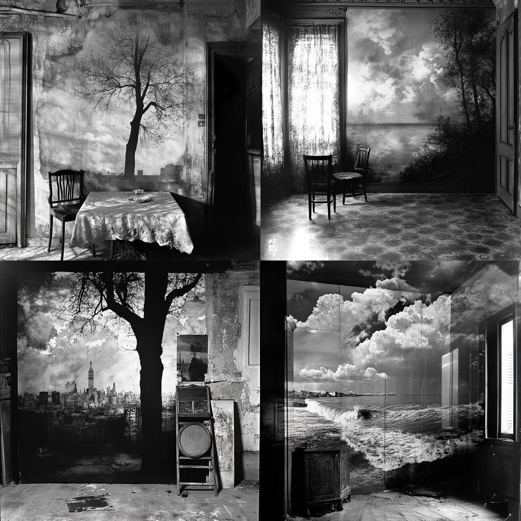 Abelardo Morell style, Midjourney V6.1, render 1 of 4