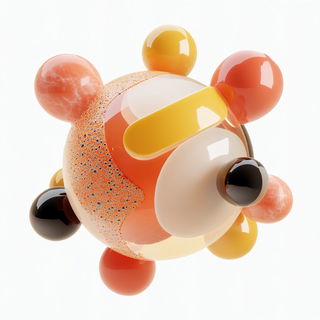 Mortisewater style, Midjourney V6.1: abstract 3D render