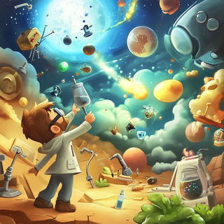 Roseglass Storycraft style, Midjourney V6.1: editorial illustration for popular scientific magazine cover