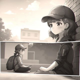 Roseglass Storycraft style, Midjourney V6.1: black-and-white manga comic strip