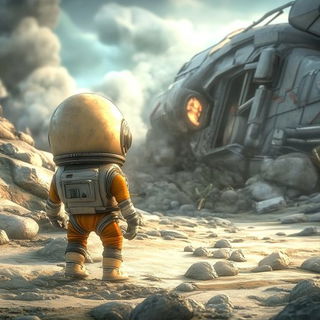 Roseglass Storycraft style, Midjourney V6.1: cinematic shot from sci-fi movie