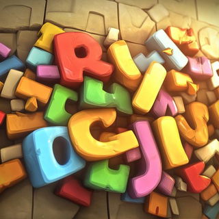 Roseglass Storycraft style, Midjourney V6.1: typographic composition with large letters