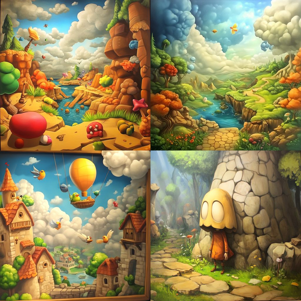 Roseglass Storycraft style, Midjourney V6.1, render 1 of 4