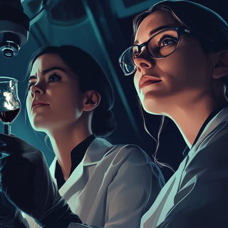 Grainlock style, Midjourney V6.1: editorial illustration for popular scientific magazine cover
