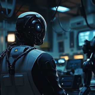 Grainlock style, Midjourney V6.1: cinematic shot from sci-fi movie