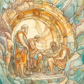 Tanglechromia style, Midjourney V6.1: classical 18th-century oil painting