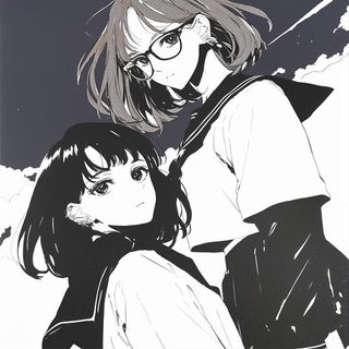 Tropicurrent style, Midjourney V6.1: black-and-white manga comic strip