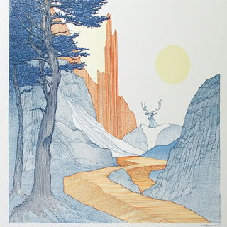 Sunsetkai style, Midjourney V6.1: retro fairy-tale illustration