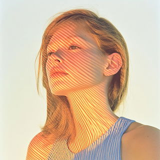 Sunsetkai style, Midjourney V6.1: photographic portrait of female protagonist