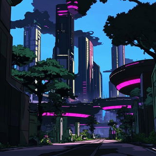 Botanitecture style, Midjourney V6.1: megacity with futuristic bioarchitecture
