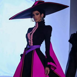 Botanitecture style, Midjourney V6.1: haute-couture fashion outfit
