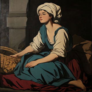 Botanitecture style, Midjourney V6.1: classical 18th-century oil painting
