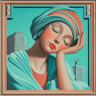 Cartocel style, Midjourney V6.1: classical 18th-century oil painting