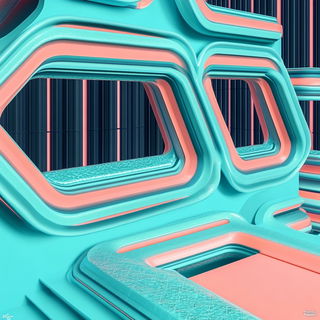 Cartocel style, Midjourney V6.1: creative pattern composition