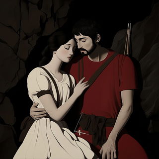 Garnet Folklore style, Midjourney V6.1: classical 18th-century oil painting