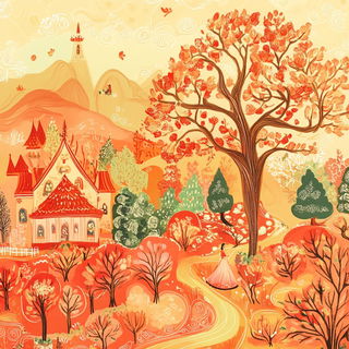 Pulpbazaar style, Midjourney V6.1: retro fairy-tale illustration