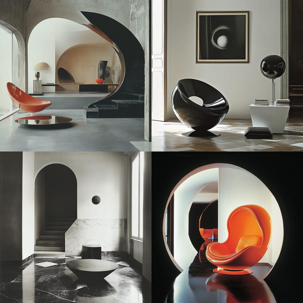 Achille Castiglioni style, Midjourney V6.1, render 1 of 4