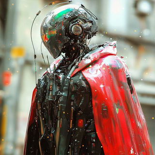 Archidye style, Midjourney V6.1: concept art character design of retropunk steam knight