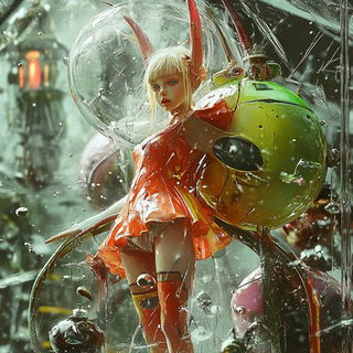 Archidye style, Midjourney V6.1: retro fairy-tale illustration