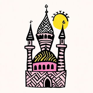 Geomeltdown style, Midjourney V6.1: bold minimalist logo design for Istanbul city municipal services