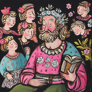 Geomeltdown style, Midjourney V6.1: classical 18th-century oil painting