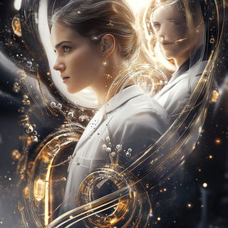 Gravurem style, Midjourney V6.1: editorial illustration for popular scientific magazine cover