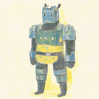 Lanternelure style, Midjourney V6.1: concept art character design of retropunk steam knight