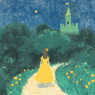 Lanternelure style, Midjourney V6.1: retro fairy-tale illustration