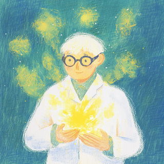 Lanternelure style, Midjourney V6.1: editorial illustration for popular scientific magazine cover