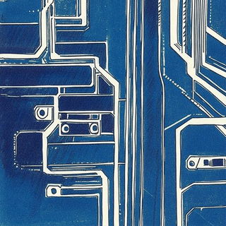 Megathorax style, Midjourney V6.1: technical infrastructure blueprint schematics