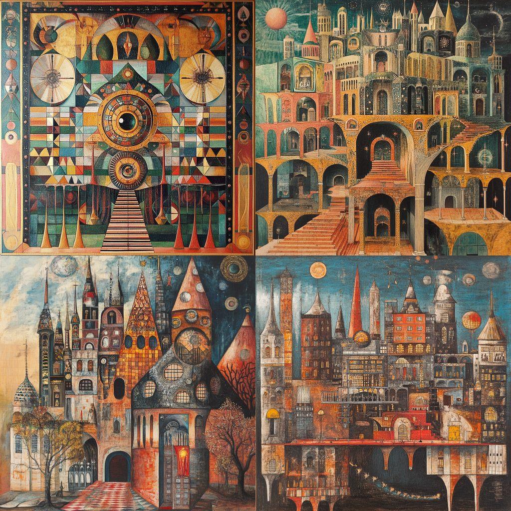 Adolf Wolfli style, Midjourney V6.1, render 1 of 4