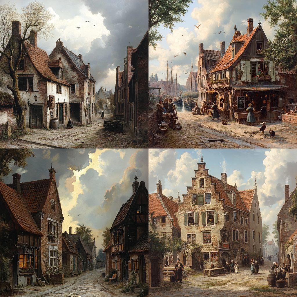 Adrianus Eversen style, Midjourney V6.1, render 1 of 4