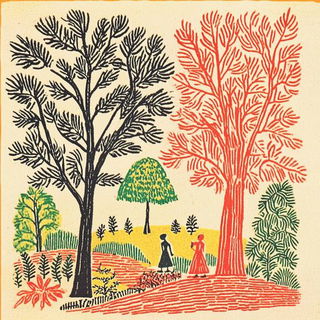 Pressure Marks style, Midjourney V6.1: traditional folk art